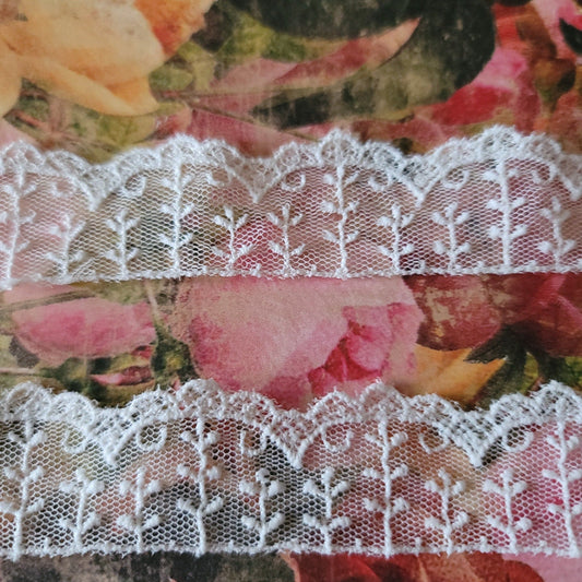 B-75 - 1" Vintage Lace - 1 Yard