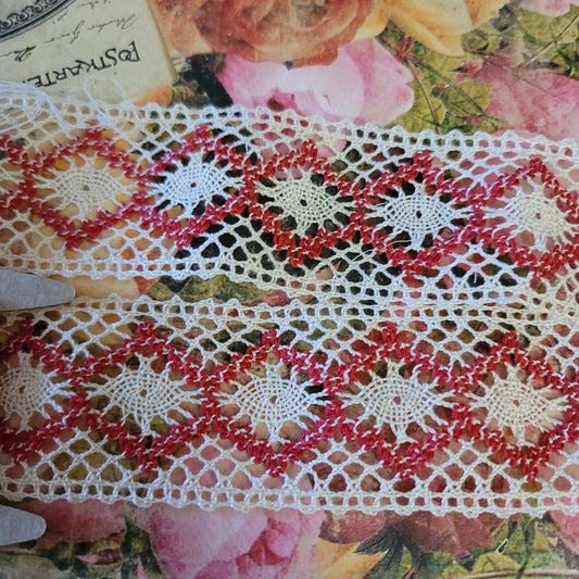 B-07 - 1 3/4" Vintage Lace - 1 Yard