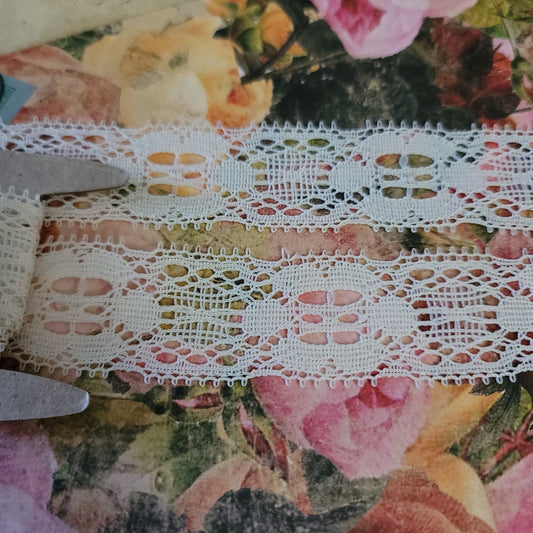 B-06 - 1" Vintage Lace - 1 Yard